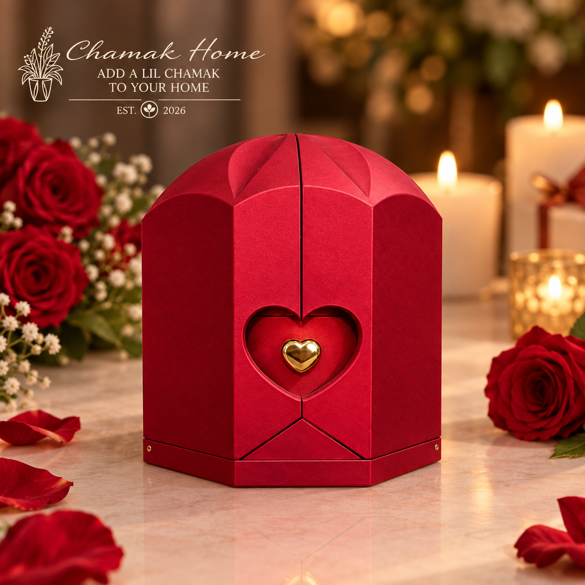 Surprise Rose Ring Holder