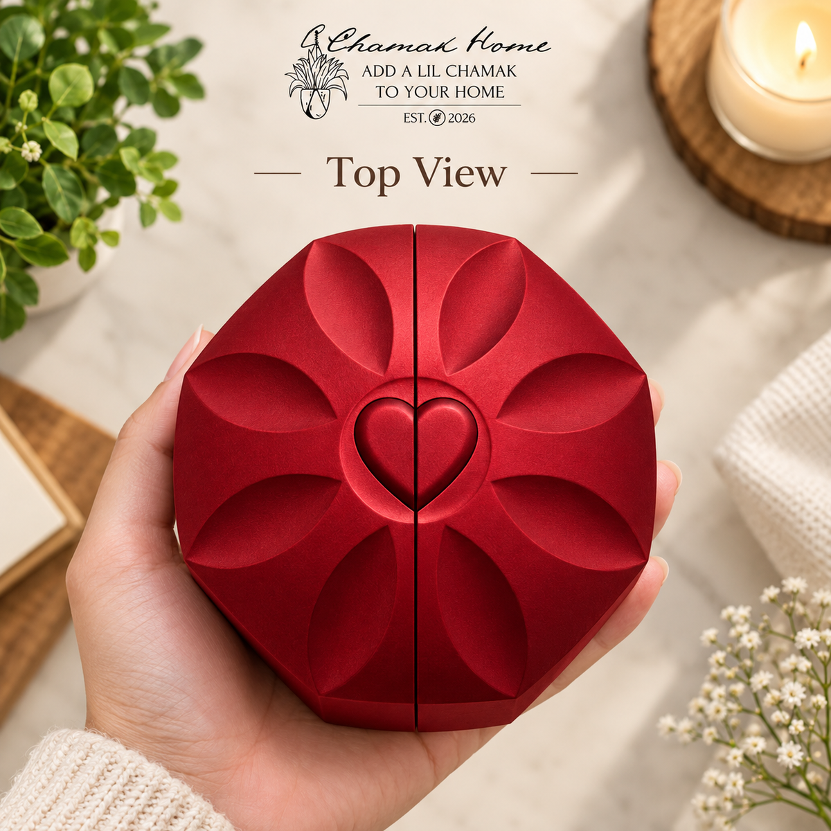 Surprise Rose Ring Holder