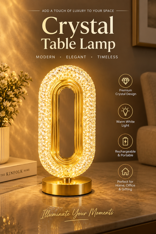 Elegant Crystal Table Lamp