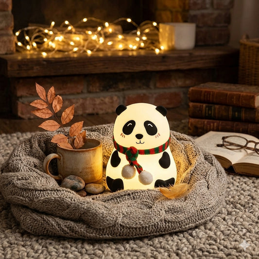 Cute Standing Panda Silicone Night Lamp