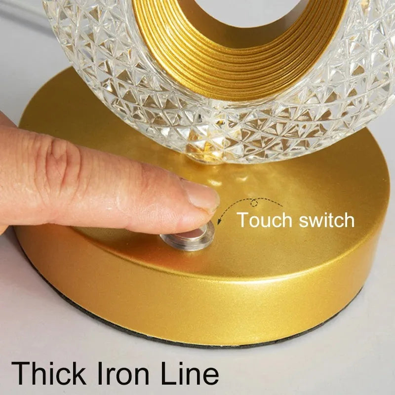 Elegant Crystal Table Lamp